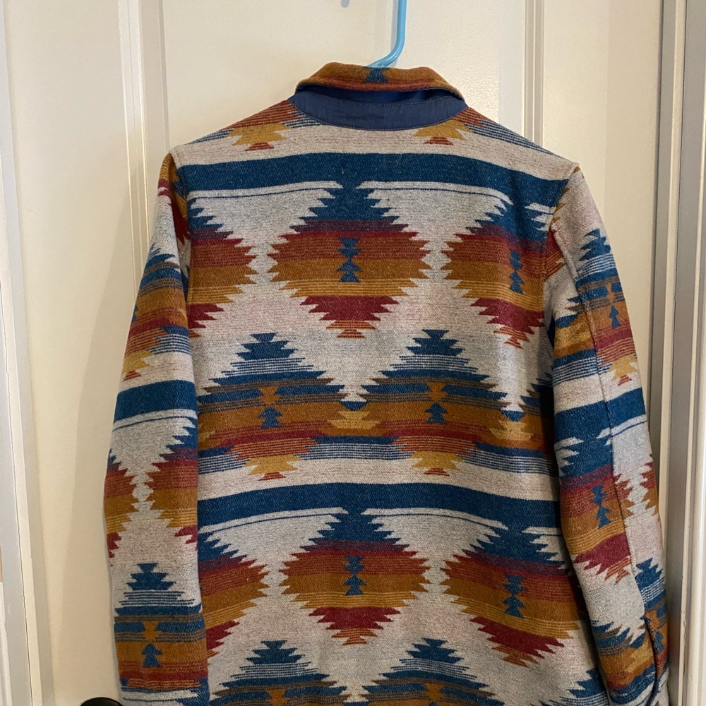 Idyllwind Multicolor Aztec Wool Blend Shacket/Jacket - Picture 7 of 8